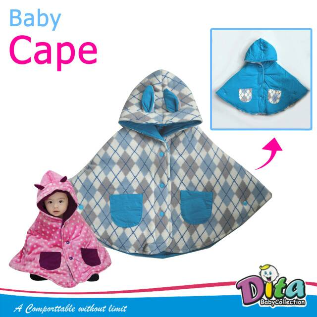 Baby cape jakcet bayi balita babycape jaket bayi selimut bayi jaket anak bolak balik