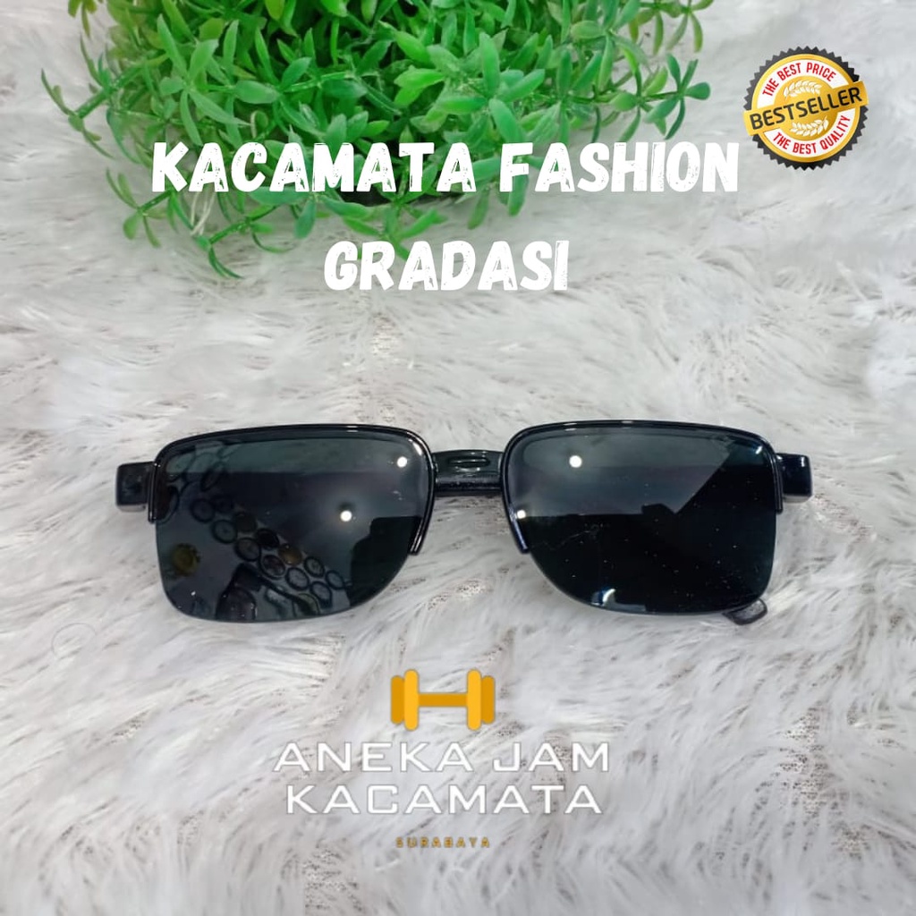 KACAMATA FASHION COWOK GRADASI TC209.G /KACAMATA ANTI UV/KACAMATA HITAM/KACAMATA GAYA/KACAMATA TERBARU