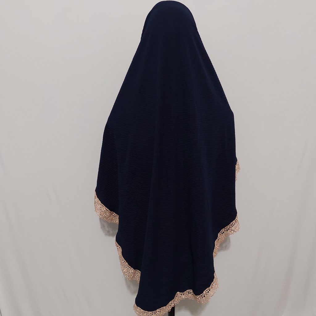 Jilbab Prisket Renda Prada  Keliling Jersy Terbaru 2022-NEVY