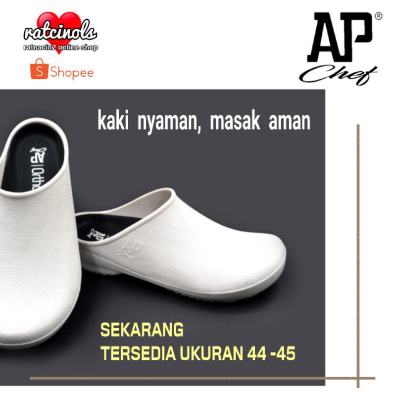 SEPATU CHEF MURAH AP CHEF PUTIH