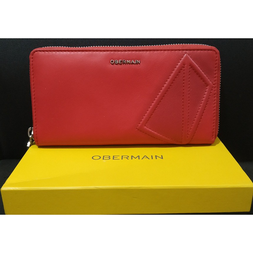 Dompet Panjang Wanita Debby Long Zipper Purse Obermain Original Red