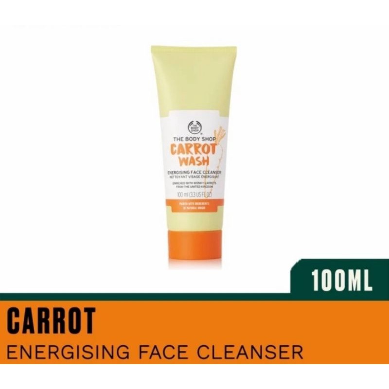 Jual ORIGINAL THE BODY SHOP CARROT WASH ENERGISING FACE CLEANSER 100 ML