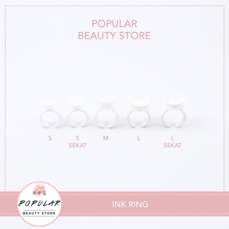 Ring tinta sulam, cincin tempat taruh anestesi / lem / cairan lainnya