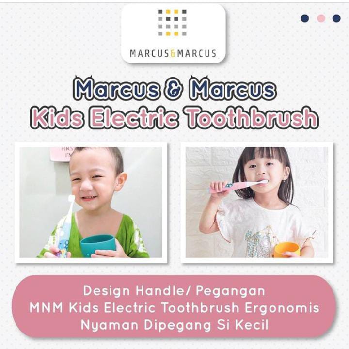 Marcus and Marcus Kids Sonic Electric Toothbrush Sikat Gigi Anak elektrik (sikat gigi anak)