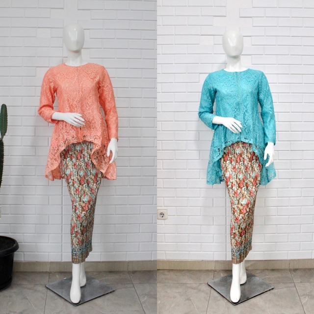 New Cassandra Tunik/atasan/rok plisket/baju kondangan wanita