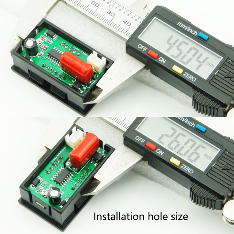 Btsg AC 50-500V AC 220V 380V Voltmeter Pengukur Tegangan Digital Dengan Kabel Daya