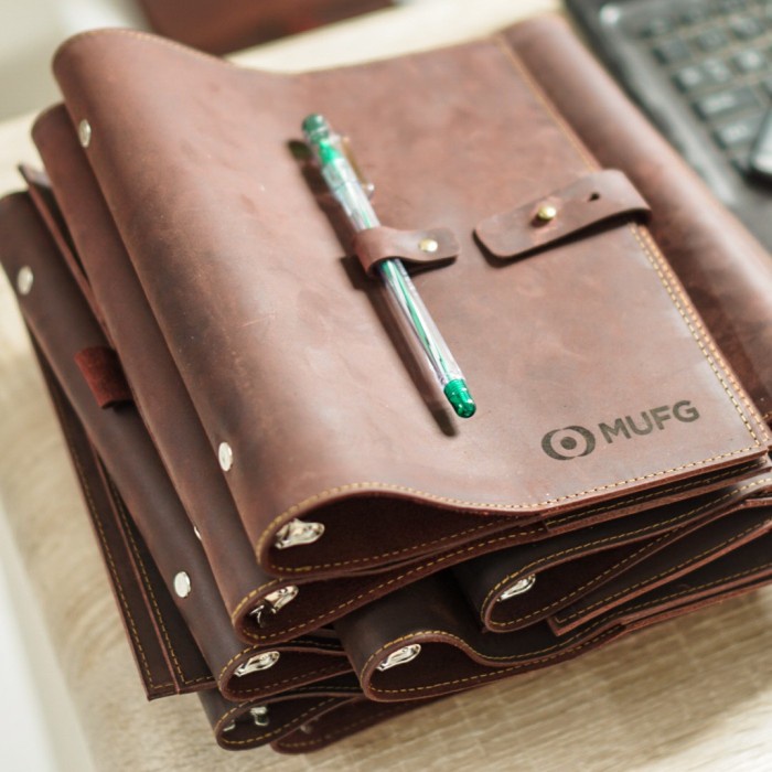 

(BISA COD) BUKU AGENDA BINDER A5 COVER KULIT - PAUL MODEL V2 BURGUNDY FREE GRAFIR