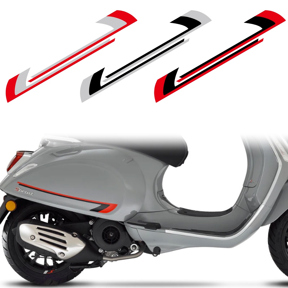 2pcs Stiker Decal Reflektif Motif Tulisan Vespa Ukuran 50 / 150 / 150S / 946 47.50x7.3cm Untuk Motor