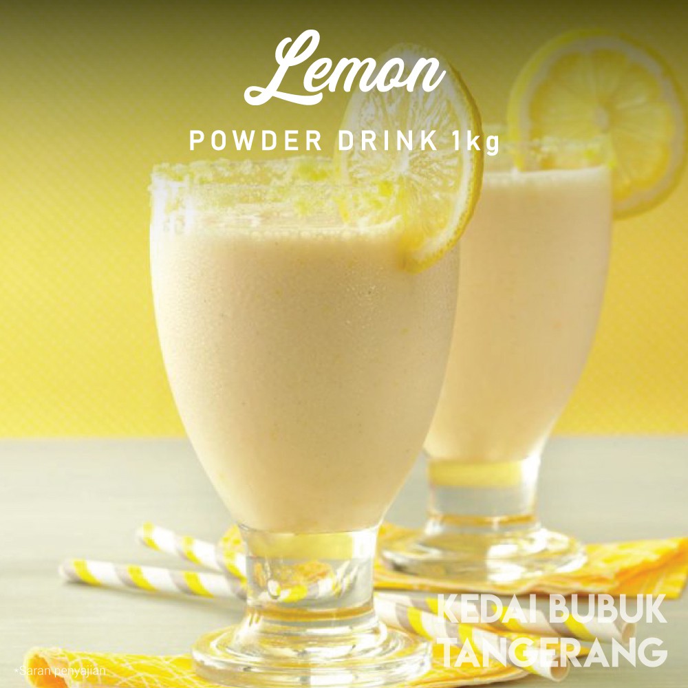 

Bubuk minuman rasa Lemon segar bubble tea berkualitas 1kg bmb