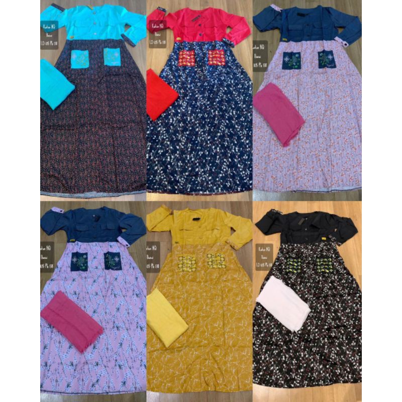 gamis katun HQ terbaru by inayah free hijab