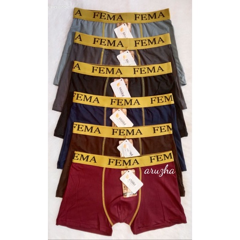 CD boxer cowok fema ban gold celana dalam pria boxer