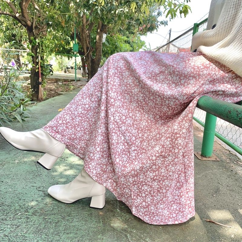 Floral skirt Korea style