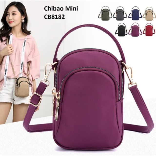 Tas Wanita CHIBAO Mini CB8182 Import Jinjing Selempang - purple  Tas jinjing cewek / Tas wanita