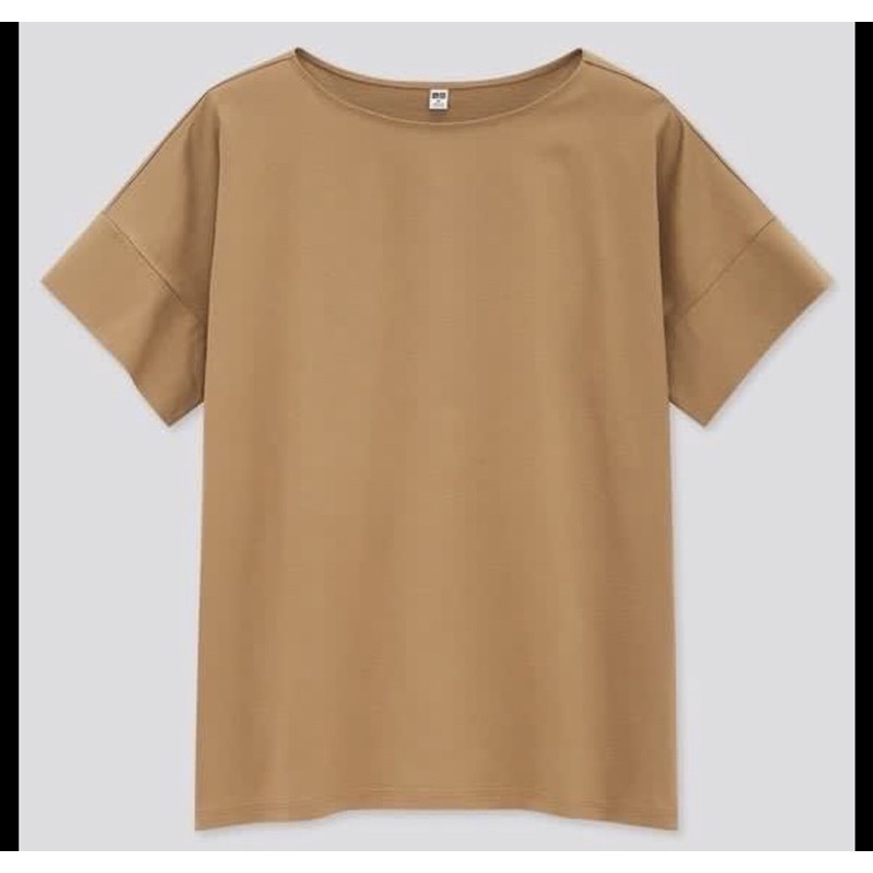 UNIQLO T-SHIRT MERCERIZED BOAT NECK
