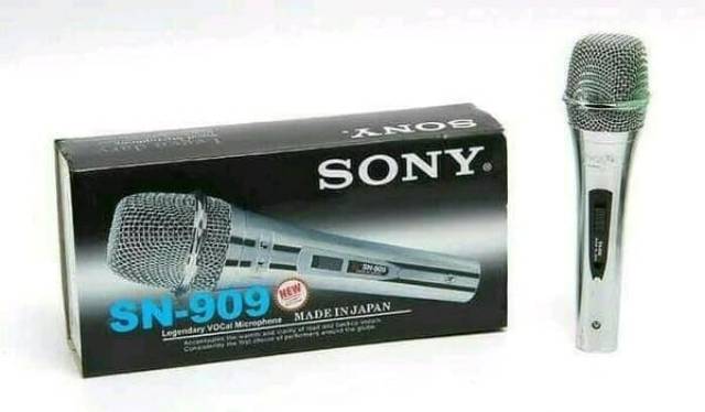 FREE BUBBLE WRAP Mic kabel sony sn909/ mic sony sn 909/ mic sony stainless/ body besi/ good quality mic vocal microphone body besi free kabel vocal legendary microphone