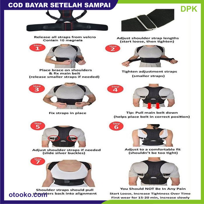 Korset terapi pelurus penegak punggung penyangga punggung  Posture Corrector koreksi tulang belakang