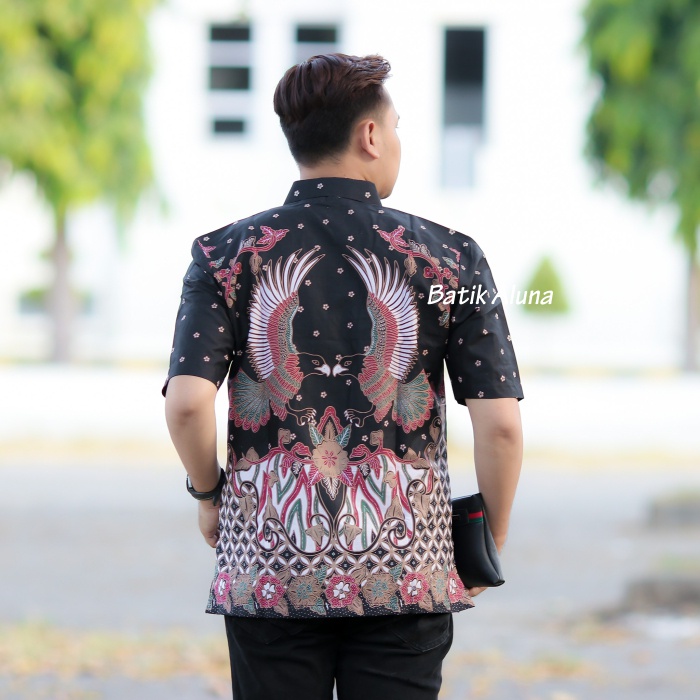 Atasan Batik Pria Lengan Pendek Premium Original Batik Solo PD 005