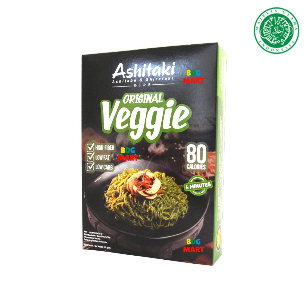 

Ashitaki 80 Calories Mi Goreng Original Veggie Halal MUI - 67gr