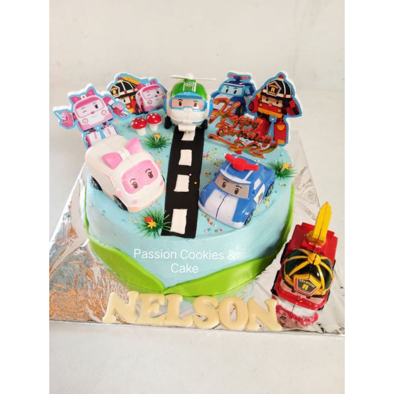 

Kue Ulang Tahun Anak Tema Poly uk 20cm