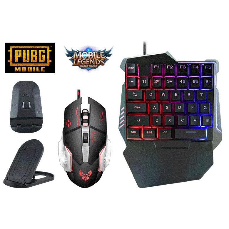 Keyboard Mouse Gaming Konverter Bluetooth 4in1 One Hand Keyboard G508