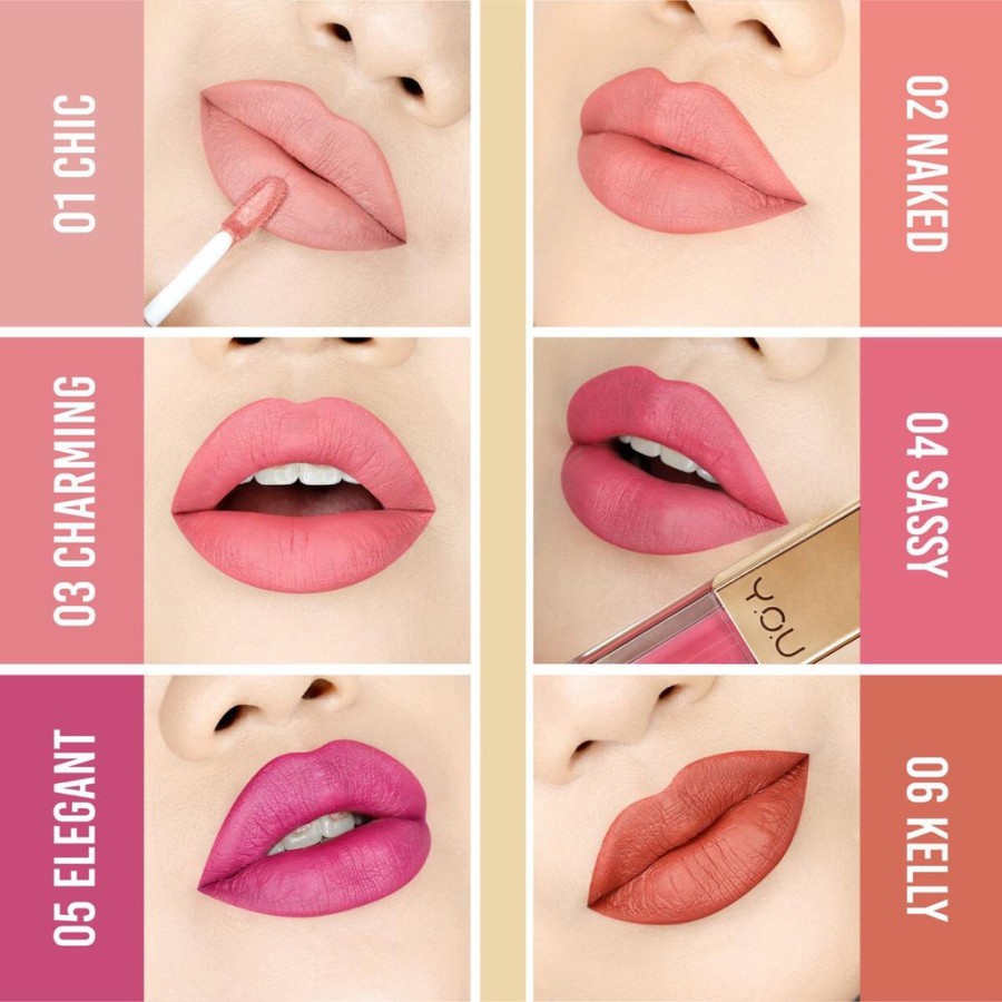 ✿ELYSABETHME✿ Y.O.U lip cream rouge velvet mattee ombre ala korea liptint lipgloss lips bibir