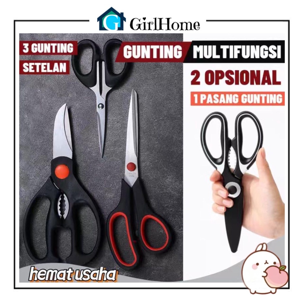 

Gunting Dapur Kitchen Scissors Stainless Steel Serbaguna Multifungsi GH567777