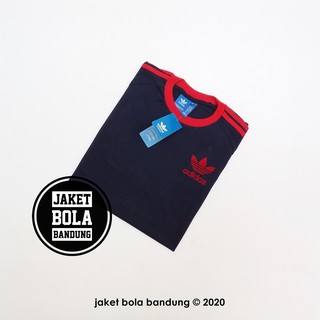  KAOS  ADIDAS  ORIGINALS CALIFORNIA  NAVY RED FOTO ASLI LOGO 