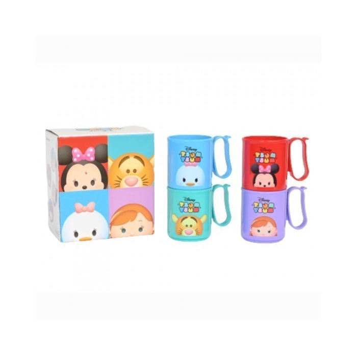 (AFW) Tupperware Disney Mug 4 pcs + Dus