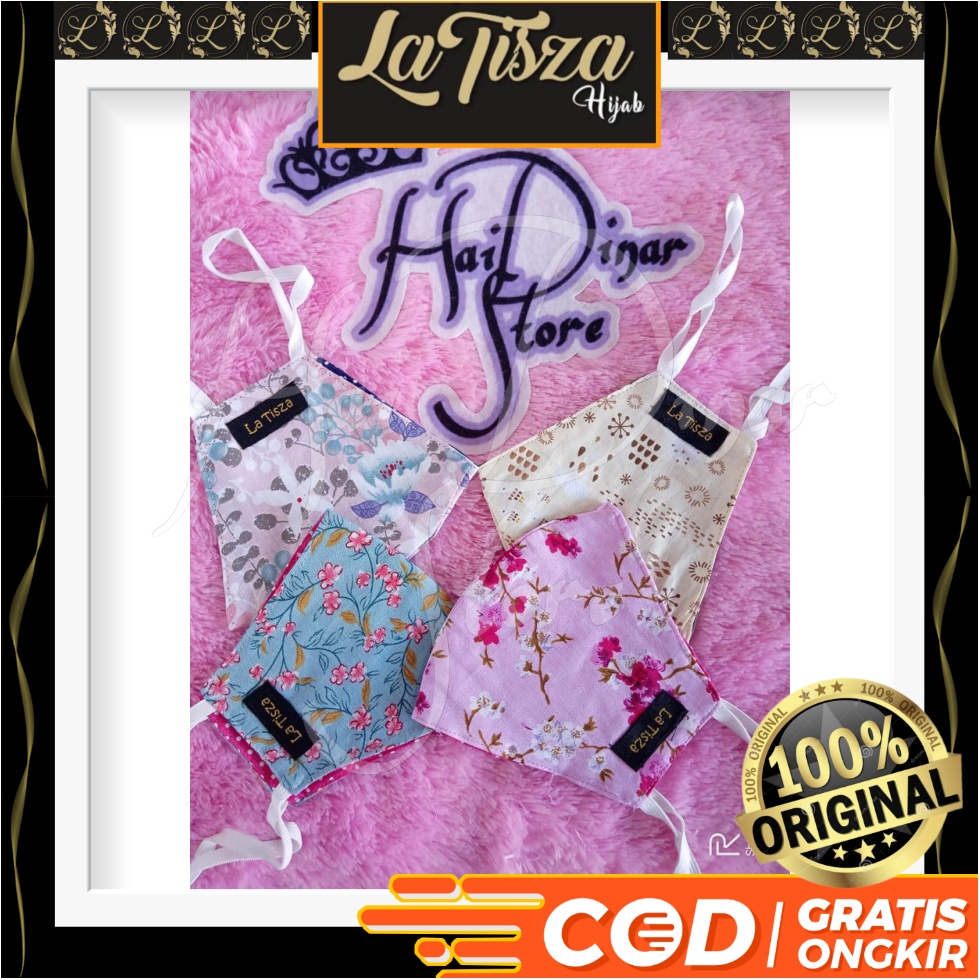 [Baru] LaTisza Masker LTS Two Fin + Karet Ready