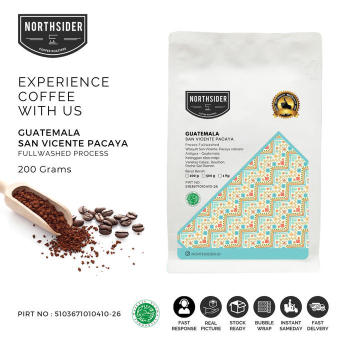 

BIJI KOPI ARABIKA GUATEMALA SAN VICENTE PACAYA WASHED 200GR NORTHSIDER
