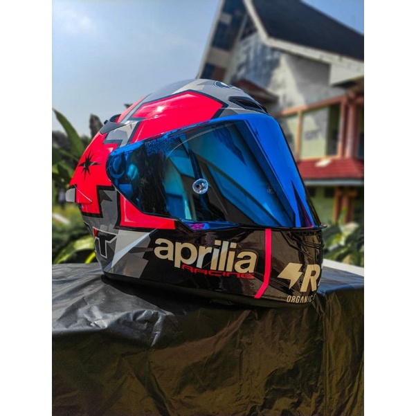 PALING MURAH VISOR IRIDIUM BLUE REDGOLD GREEN KYT TT COURSE INCLUDE