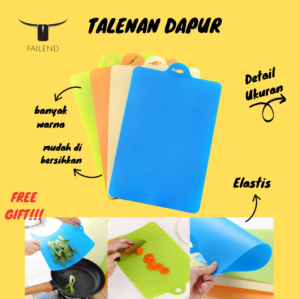 Talenan Dapur Lentur Elastis Cutting Board