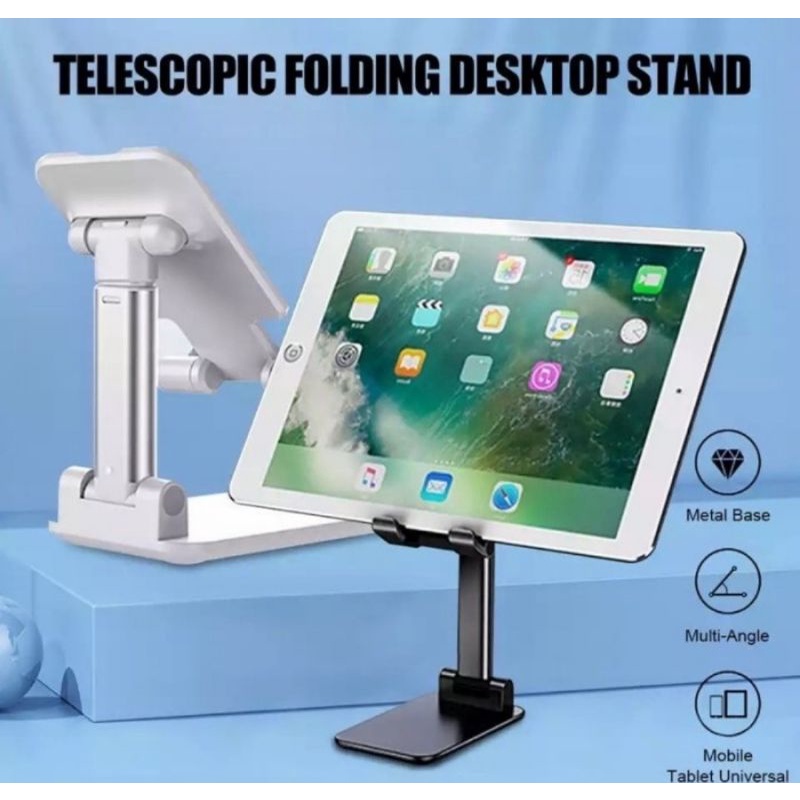 Phone Holder Dudukan Hp Stand Hp Di Meja Folding Desktop Liftable