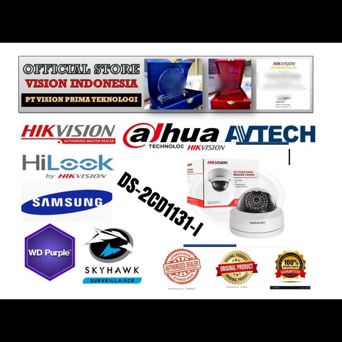 NEW IP CAMERA HIKVISION 3MP DS-2CD1131-I / Support POE + WDR