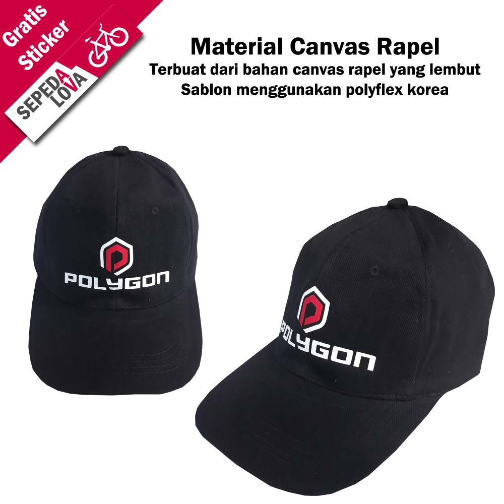  Topi  Sepeda  Polygon Hitam Shopee  Indonesia