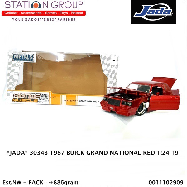 JADA 30343 1987 BUICK GRAND NATIONAL RED 1-24 19