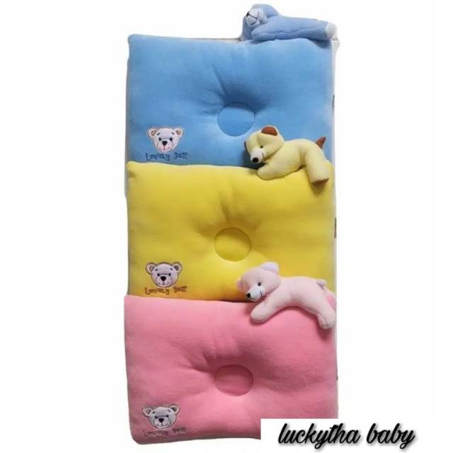 Bantal peyang happy baby / bantal anti peyang / bantal bayi / bantal tidur bayi / bantal boneka