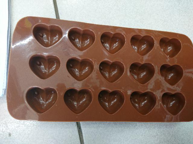 [bayar Di Tempat]peralatan Baking: Cetakan Fondant Kue/jelly/coklat Bahan Silikon Bentuk Hati