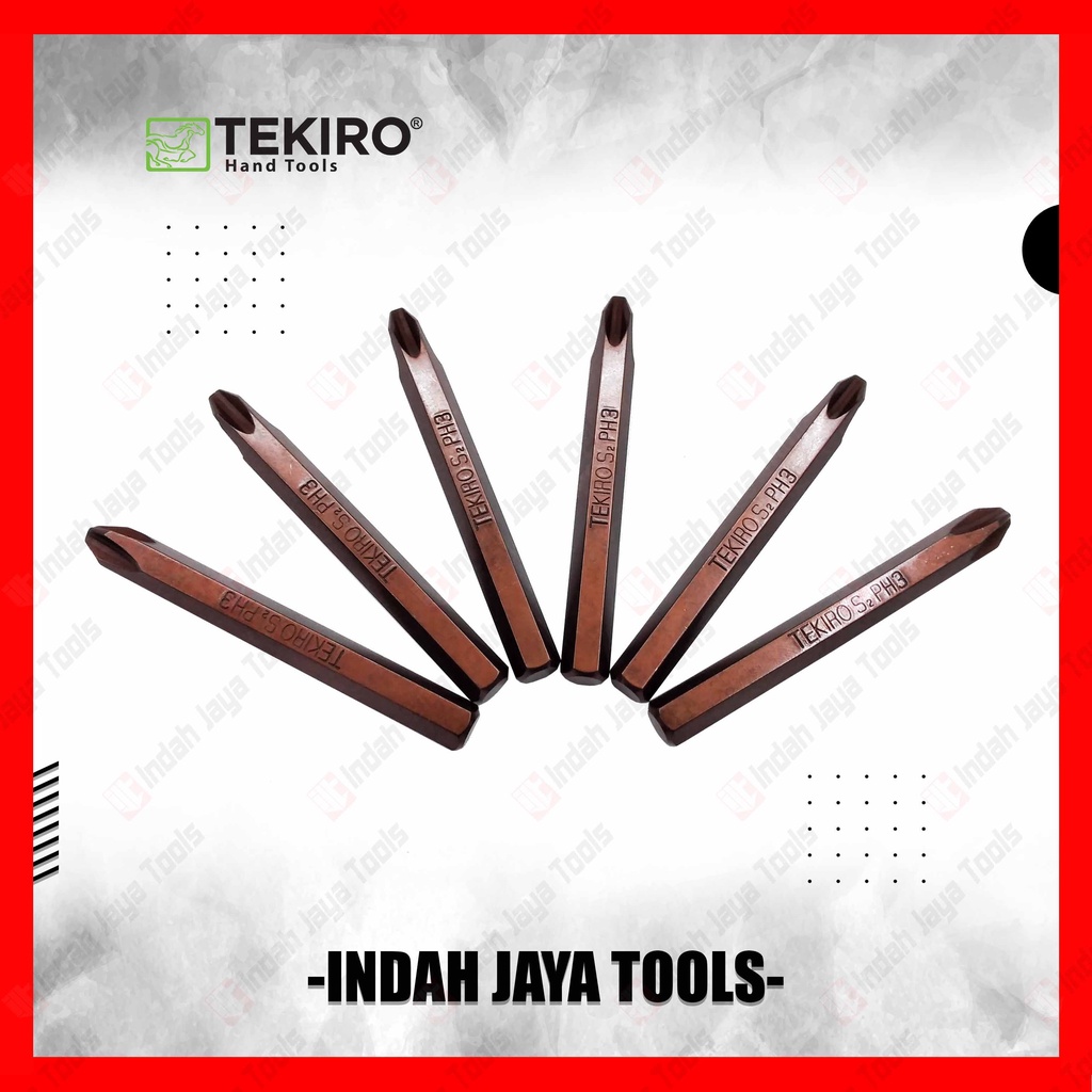 TEKIRO SD-IB1287 Mata Obeng Ketok (+) PH3 x 80 mm Obeng Gedor Bit Set