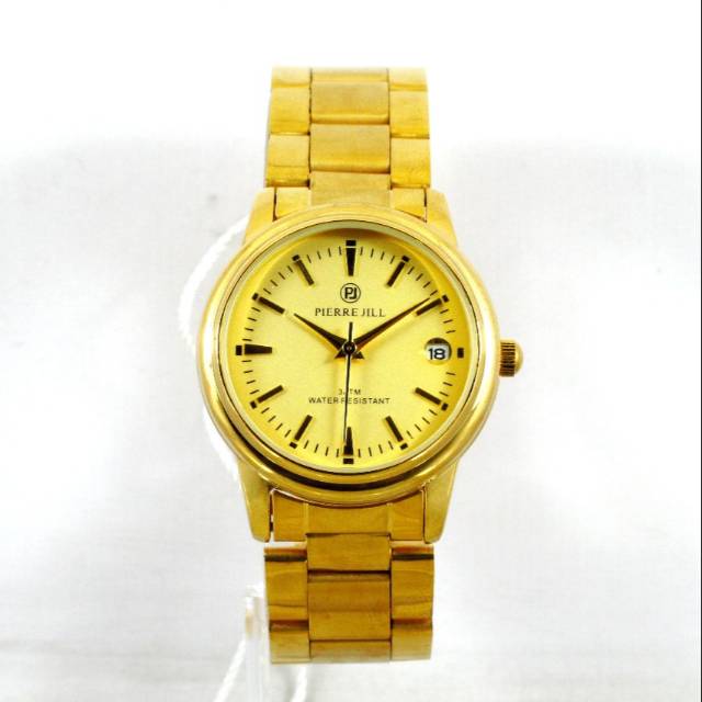 (CUCI GUDANG) Jam Tangan Wanita PIERRE JILL Stainless Gold