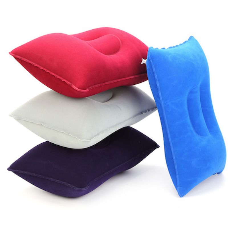 BANTAL ANGIN TIUP BENTUK PERSEGI UNTUK ISTIRAHAT DI MOBIL KASUR TRAVEL PILLOW