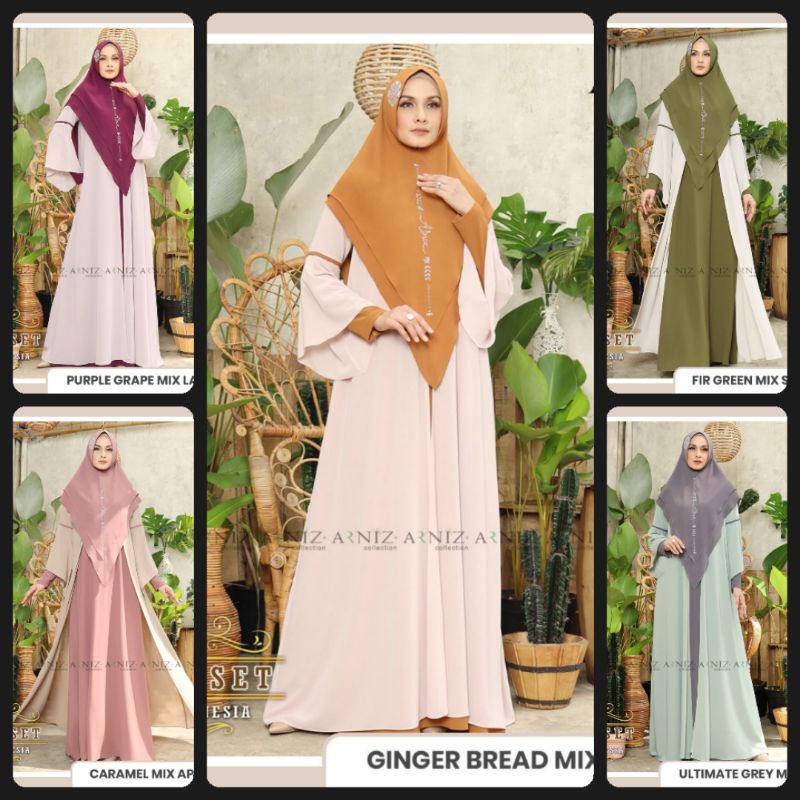 Wilda Set Syari by Arniz/Wilda Syari by Arniz/Wilda Set by Arniz/Abaya/Arniz Collection/Arniz Terbar