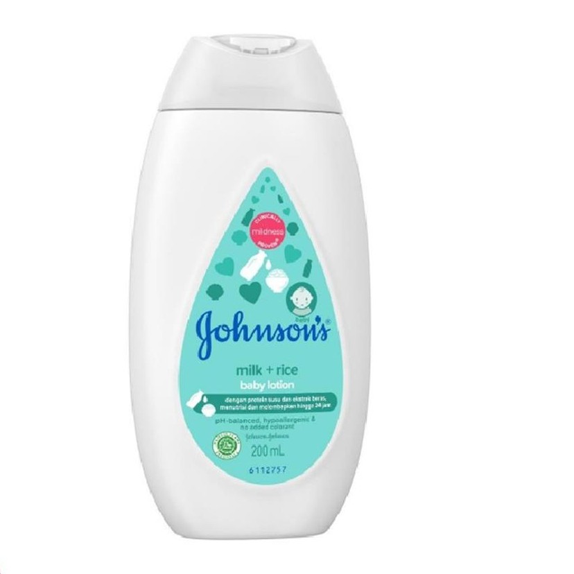 JOHNSONS BABY LOTION MILK + RICE / 200ML