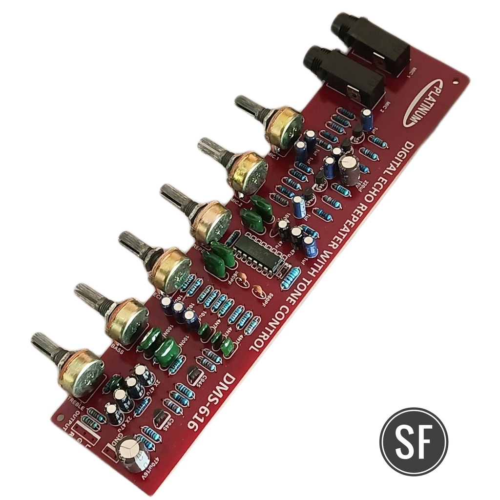 Kit Tone Control Stereo Digital Echo REPEATER With DMS-616