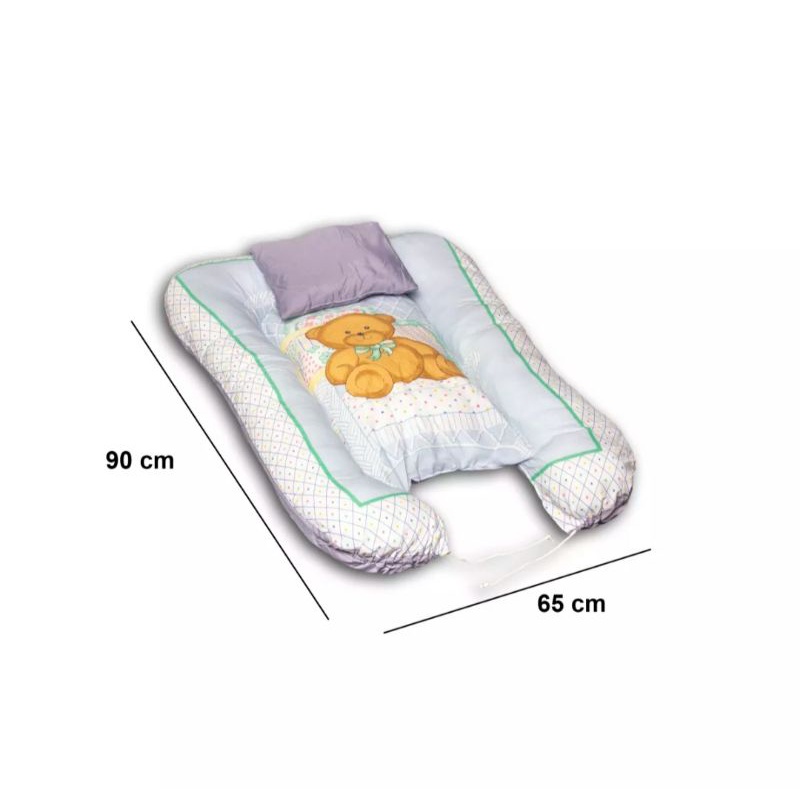 tempat tidur bayi Dunlopillo Baby Nest white bear