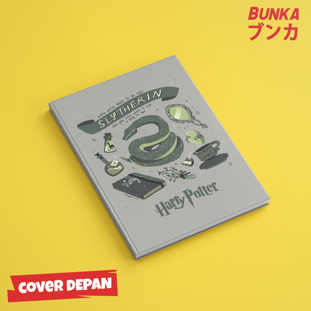 

Notebook Harry Potter Slytherin Characteristic Hardcover A5 Buku Tulis Catatan Note Agenda Planner