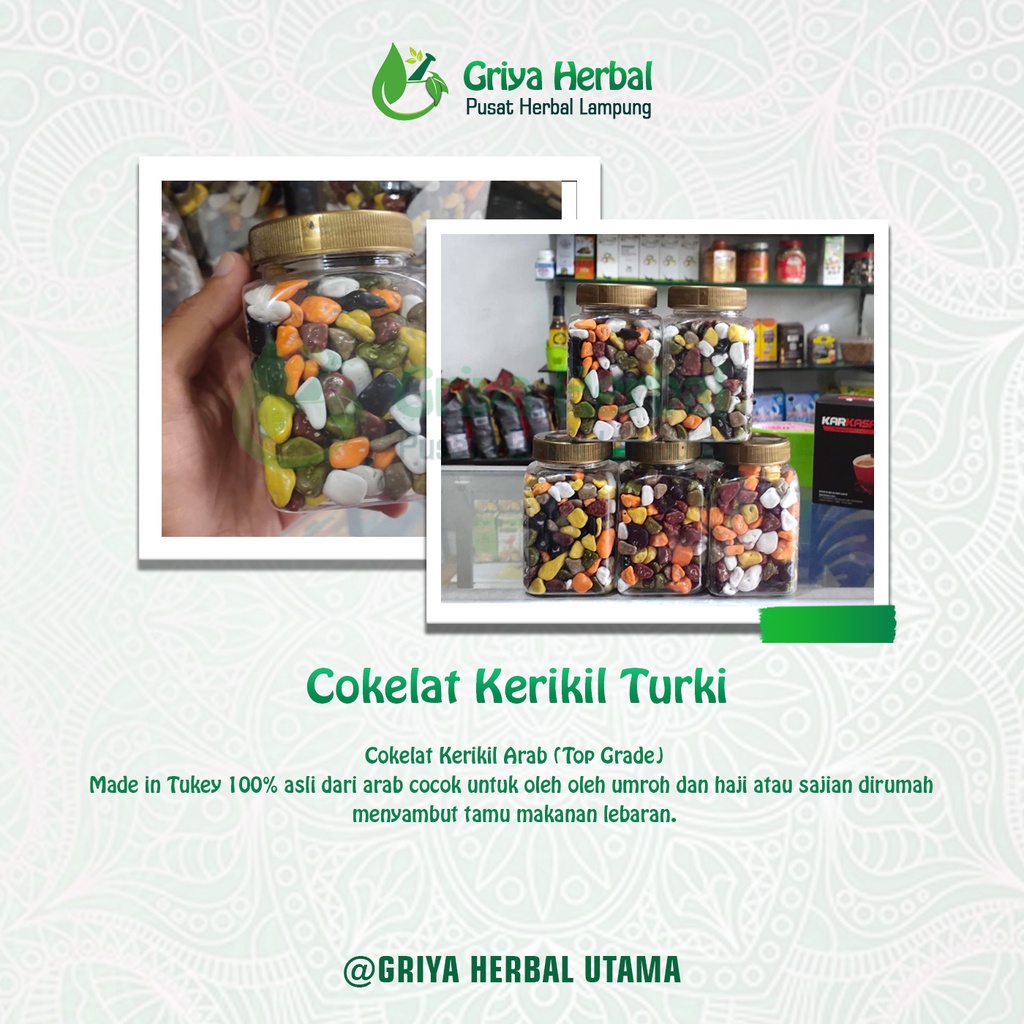 

Cokelat Kerikil Arab (Top Grade) 250gr