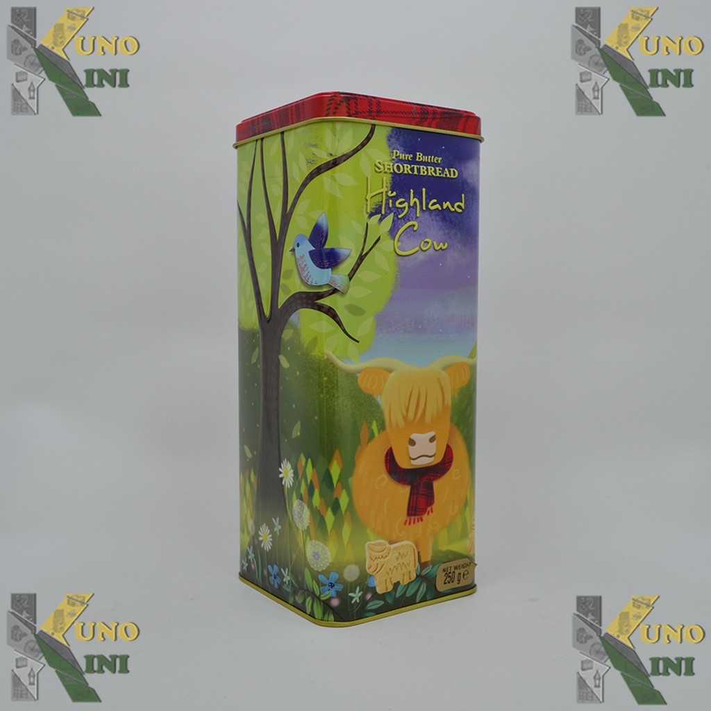 

KALENG PURE BUTTER SHORTBREAD HIGHLAND COW (tanpa isi), from Scotland