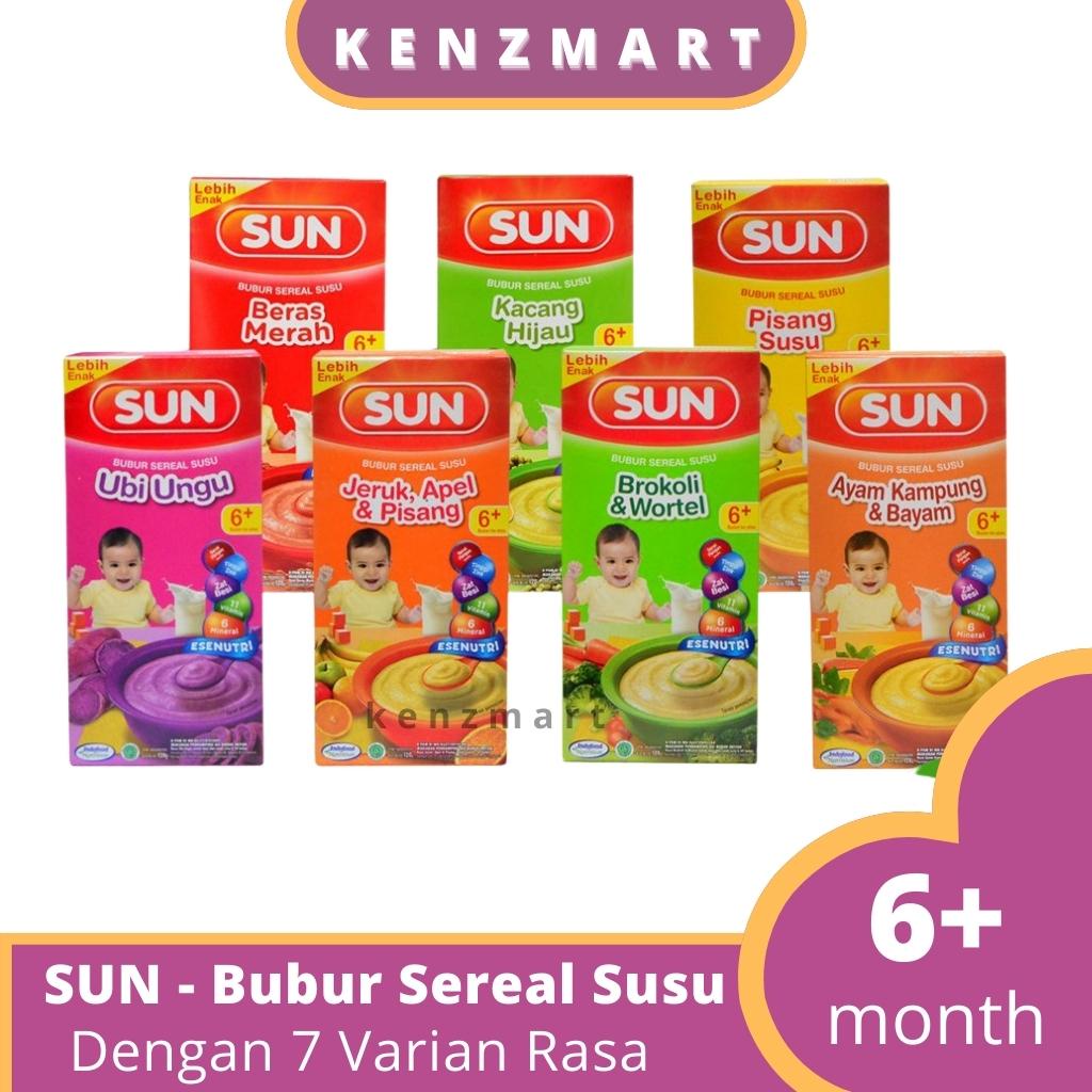 SUN - BUBUR BAYI 120 GRAM BOX &amp; EKONOMIS 6+ DAN 8+