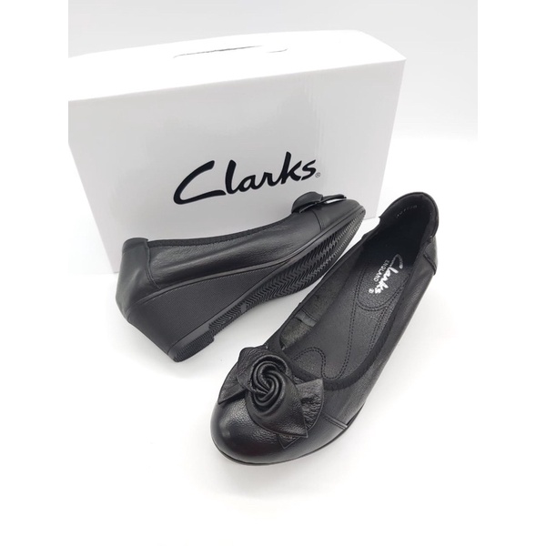 CLARKS Wedges Ulir/kulit asli